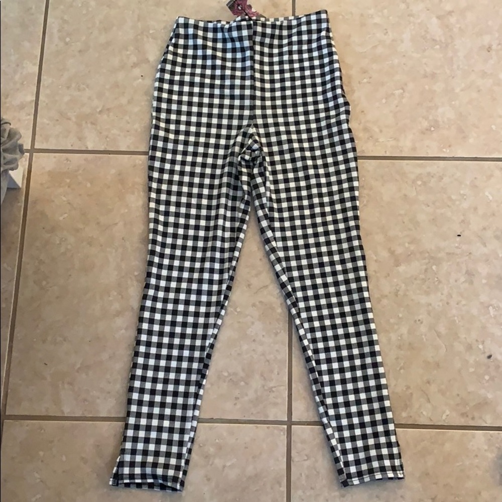 NWT gingham leggings/pants